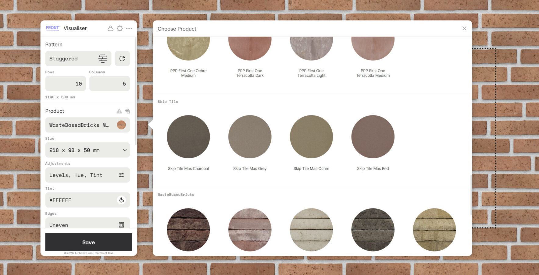 FRONT Materials - Digital Sample Tool