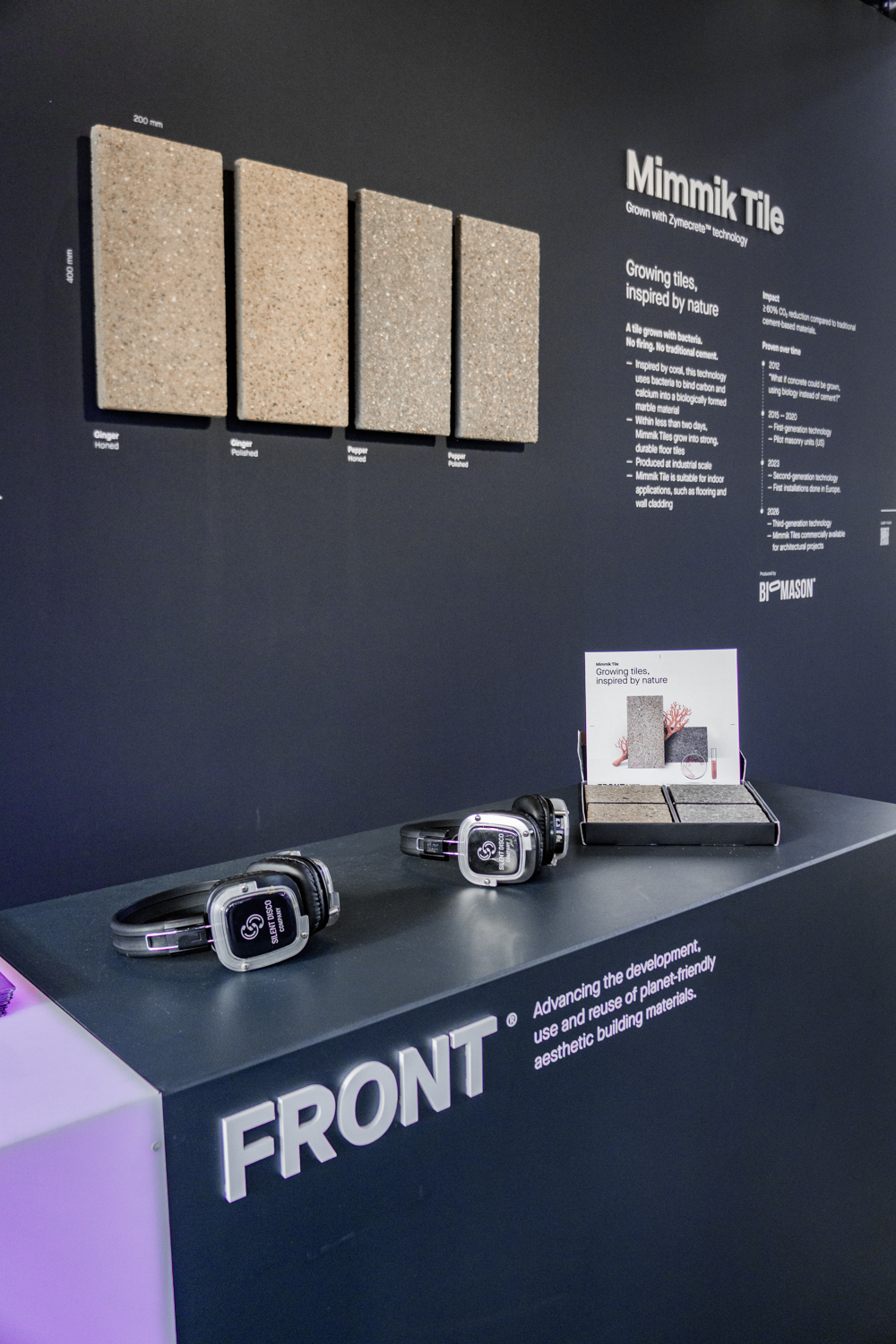 FRONT Showcasing Skip Tile and Mimmik Tile at MaterialDistrict