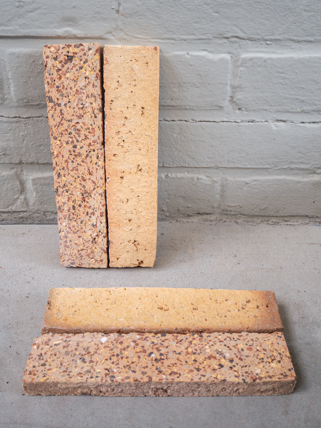 FRONT Materials - Nougat WasteBasedSlips Punched & Sliced