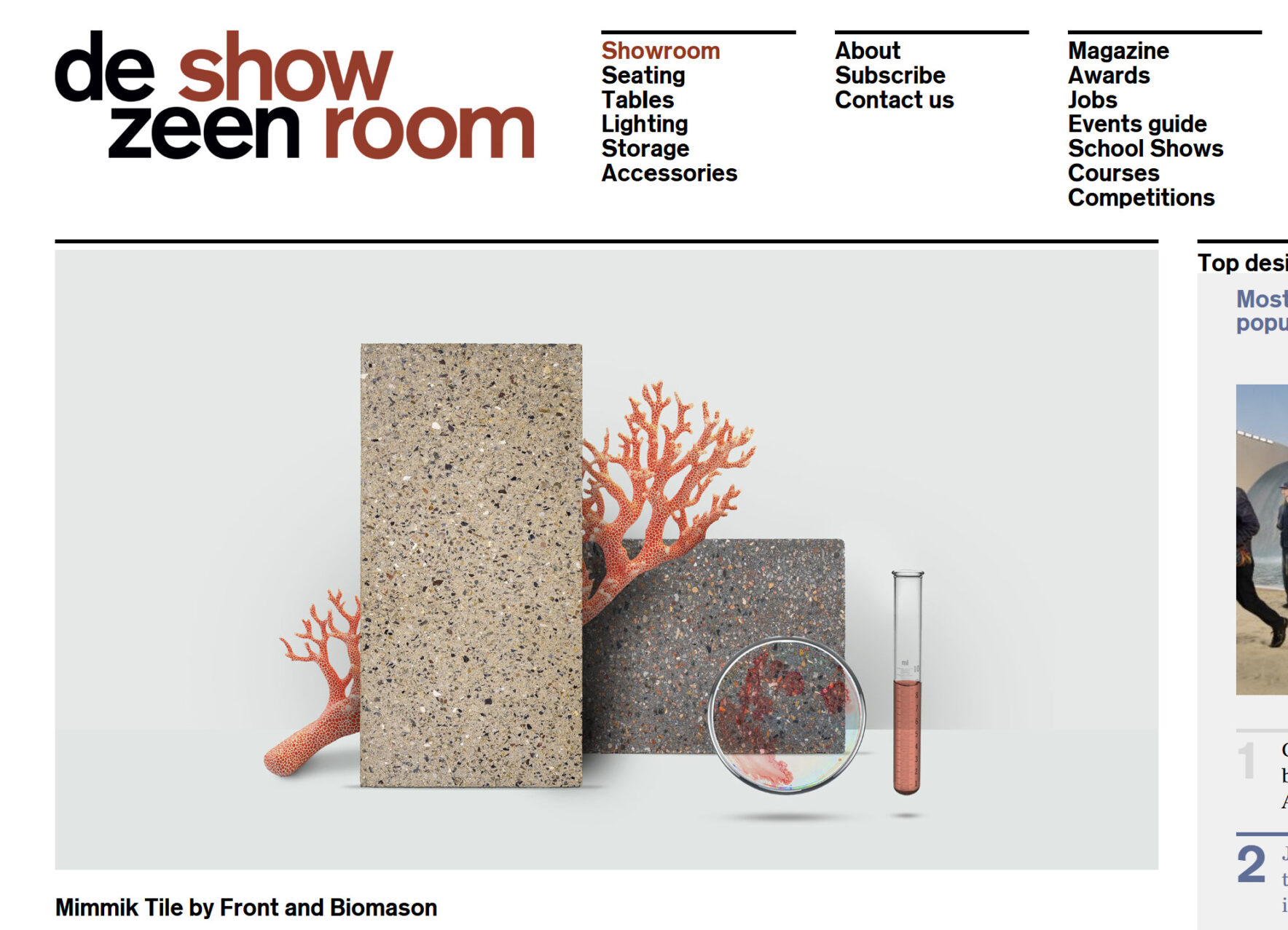 Mimmik Tile is now featured on Dezeen Showroom!