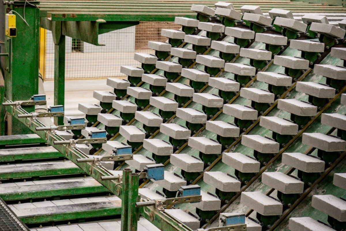 Production Facility Producing Sustainable Bricks