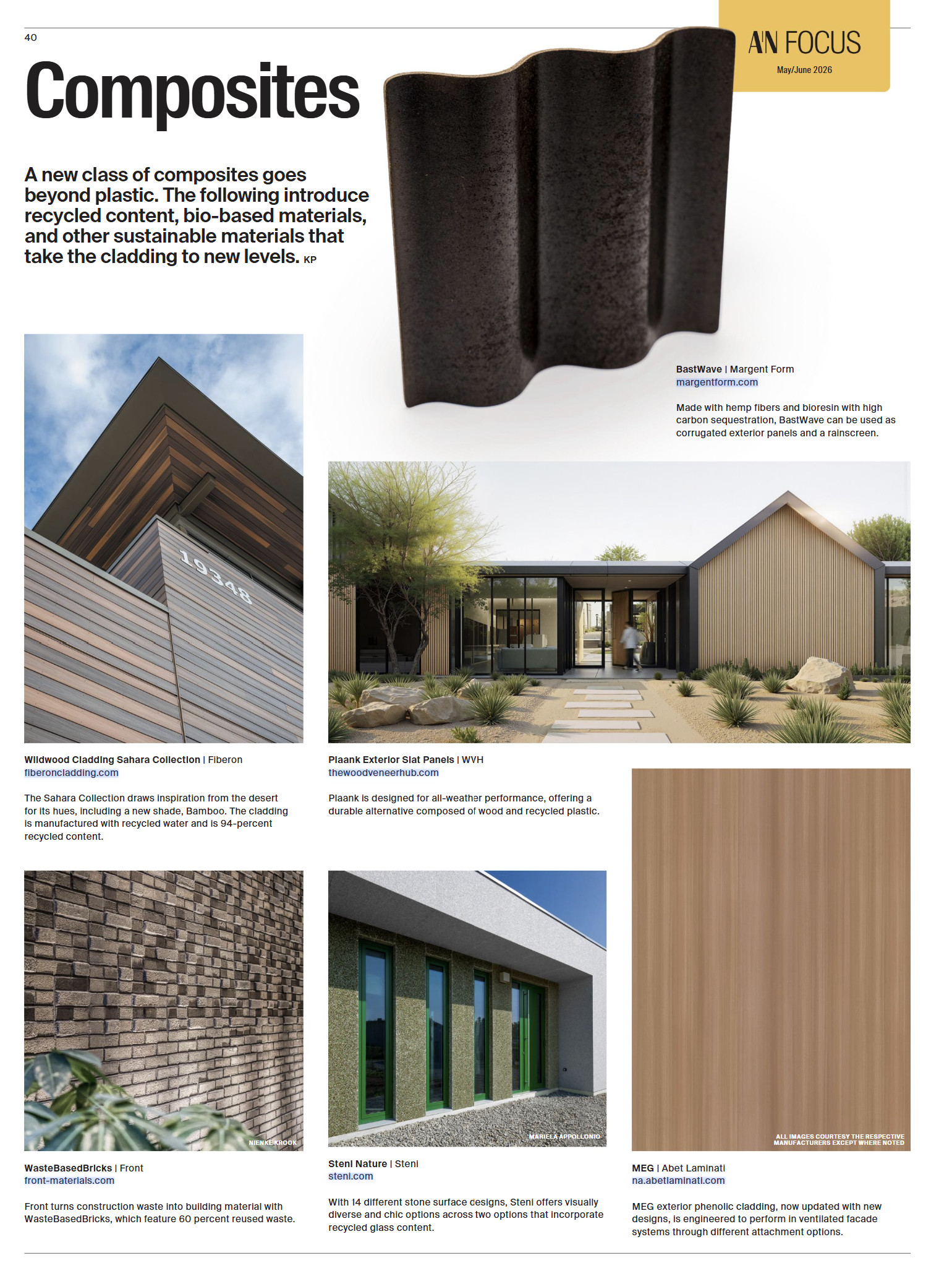 WasteBasedBricks featured in The Architect's Newspaper