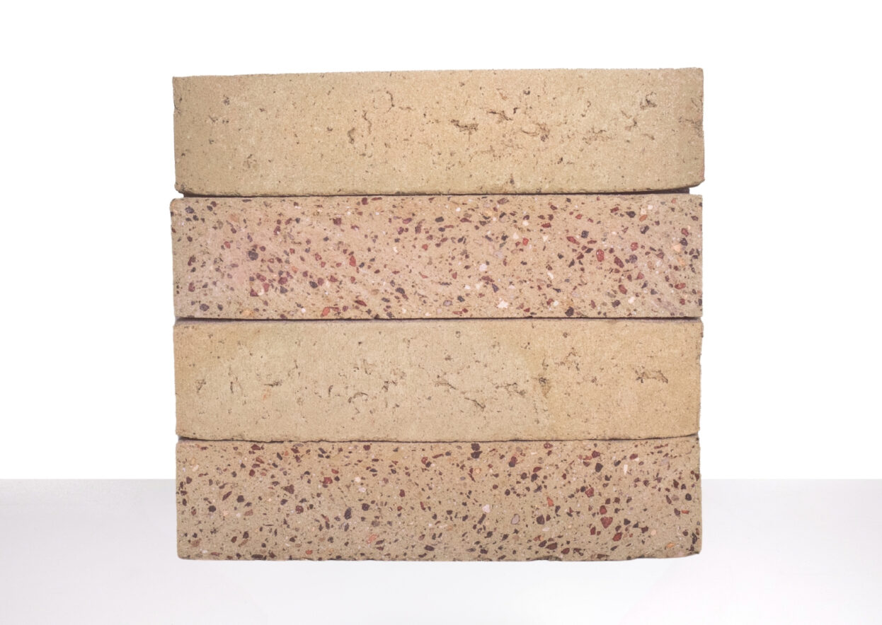 Lemon Punched + Sliced WasteBasedBricks | FRONT Materials